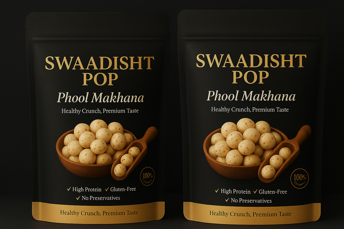 Double Crunch Combo swadisht pop phool makhana 200g